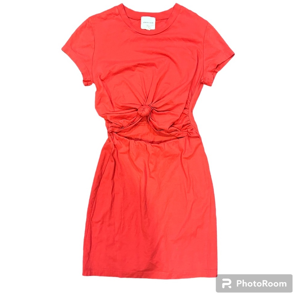 Urban outfitters silence + noise Dresses Red Knotted Cutout Tshirt Dress S‎ (26)